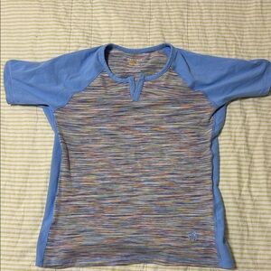 Mountain Hardwear Kids Blue Multicolor Raglan Tee